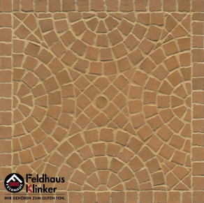 Тротуарная клинкерная мозаика Feldhaus Klinker M203 DF areno trigo