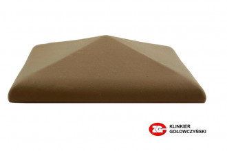 Колпак для забора керамический ZG-Clinker коричневый