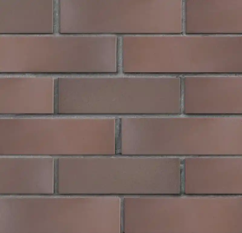 Кирпич клинкерный ЛСР тёмно-терракотовый флэш Брюгге гладкий, 250x85x65 мм