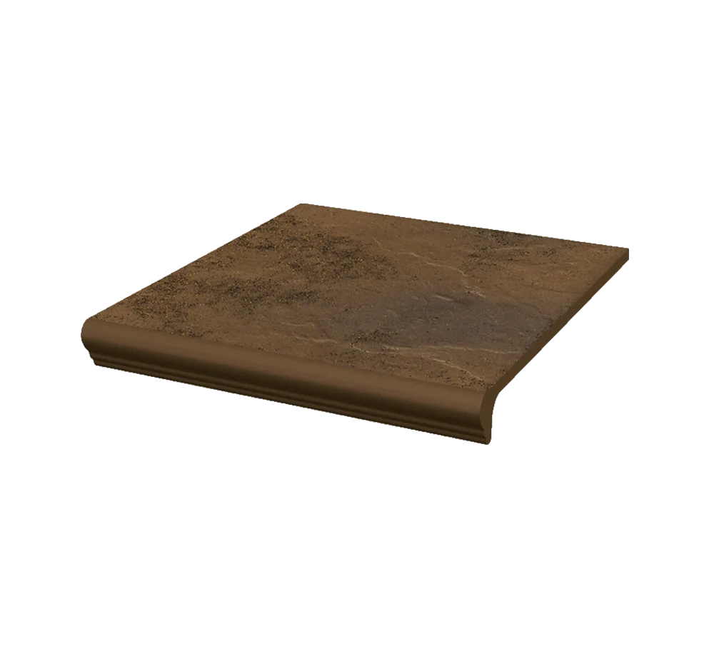 Клинкерная ступень с капиносом Paradyz Semir Beige, 300x330x11 мм
