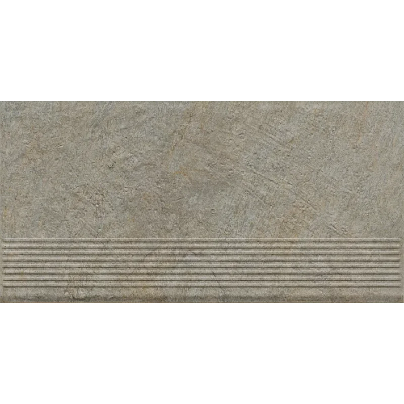 Клинкерная ступень с насечками Paradyz Eremite Taupe, 600x300x8,5 мм