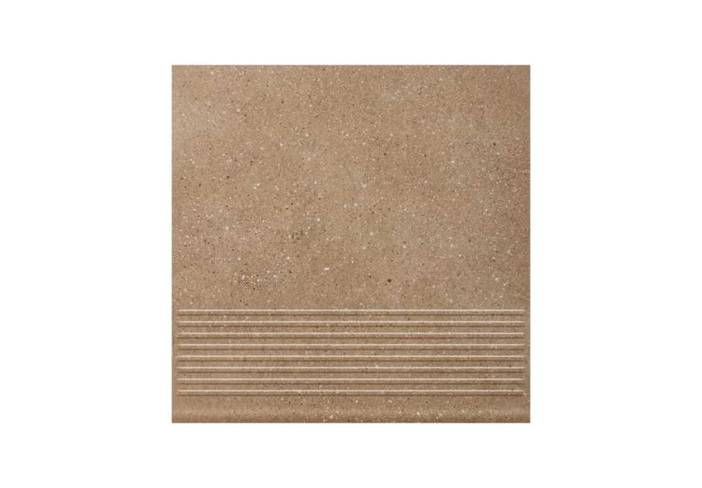Клинкерная ступень с насечками Paradyz Mattone Sabbia Brown, 300x300x8,5 мм