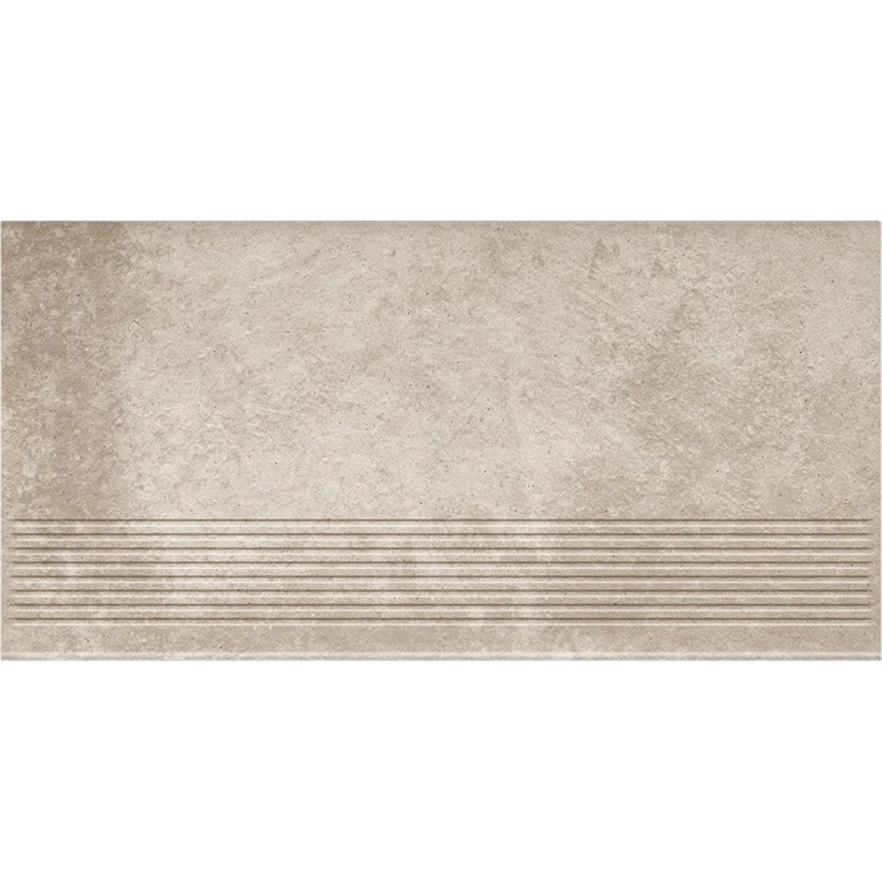 Клинкерная ступень с насечками Paradyz Viano Beige, 600x300x8,5 мм
