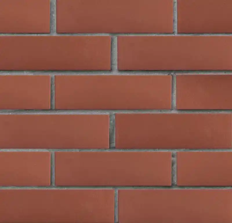 Кирпич клинкерный ЛСР тёмно-красный Эдинбург гладкий, 250x85x65 мм