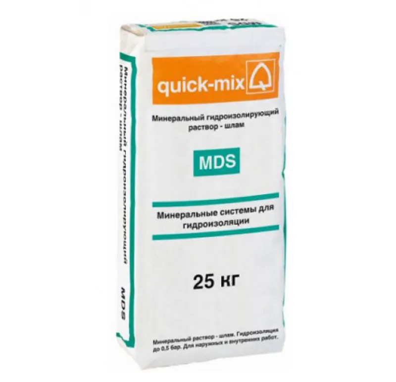 Минеральный гидроизолирующий раствор-шлам MDS Quick-mix Sievert