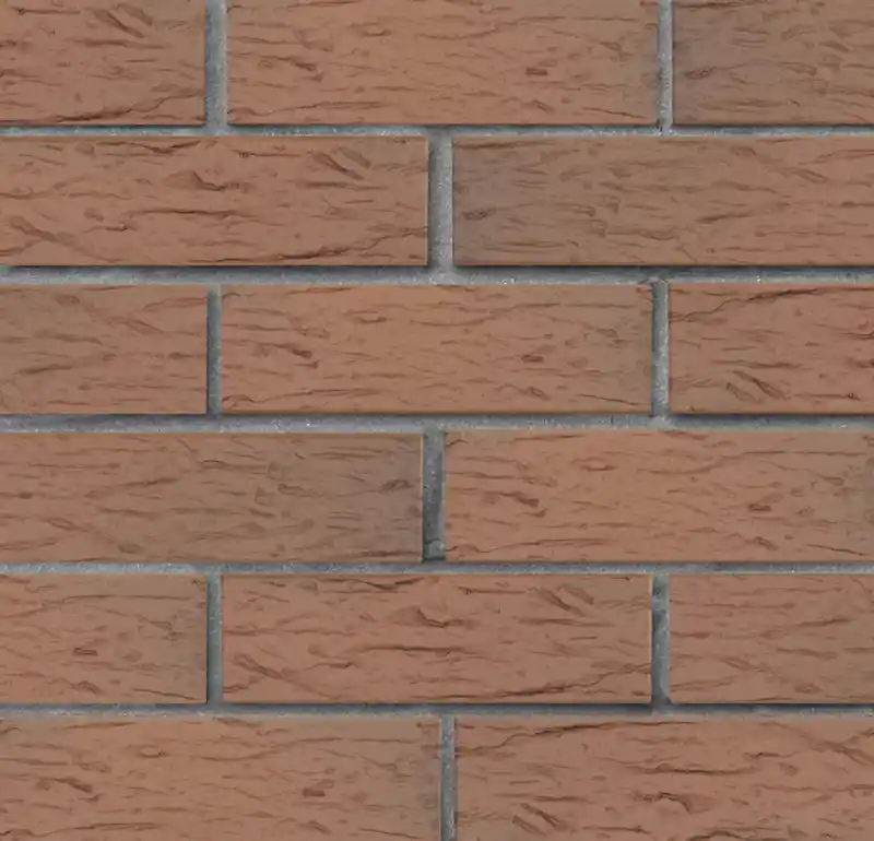 Кирпич керамический ЛСР светло-коричневый флэш ультра рустик, 250x120x65 мм