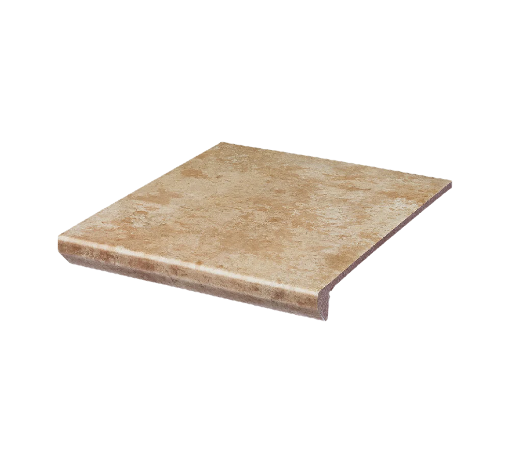 Клинкерная ступень с капиносом Paradyz Ilario Beige, 300x330x11 мм