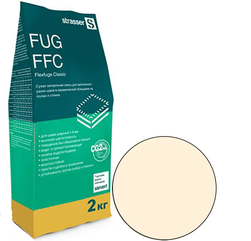 FUG FFC 15 Quick-mix Сухая затирочная смесь для узких швов 1-6 мм, абрикосовый