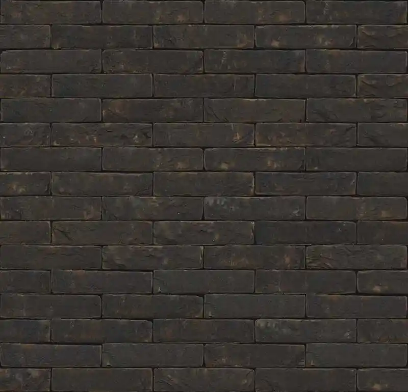 Плитка под кирпич ручной формовки Nelissen Zwart Mangaan, 215x20x65 мм