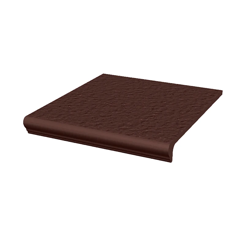 Клинкерная ступень с капиносом Paradyz Natural Brown Duro, 300x330x11 мм