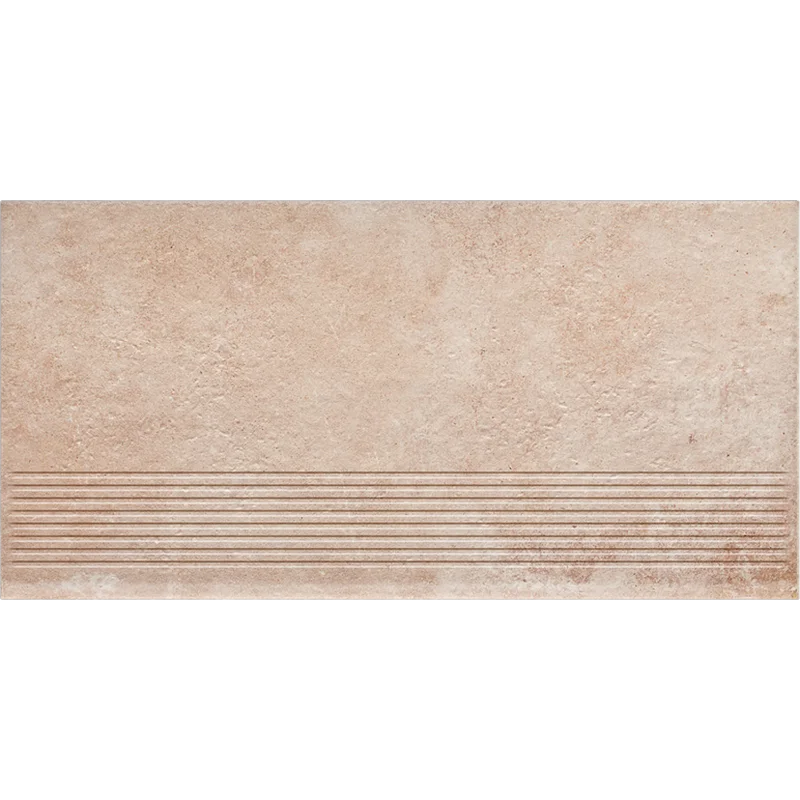 Клинкерная ступень с насечками Paradyz Scandiano Ochra, 600x300x8,5 мм