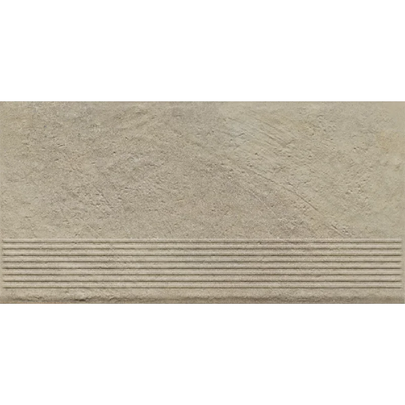 Клинкерная ступень с насечками Paradyz Eremite Crema, 600x300x8,5 мм