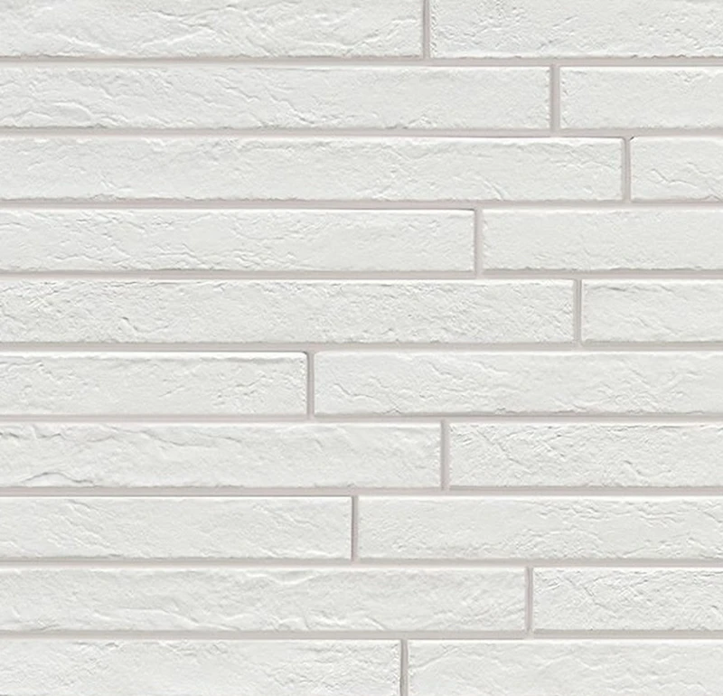 Ригельная плитка под кирпич Rondine Nolita White, 450x48x9,5 мм