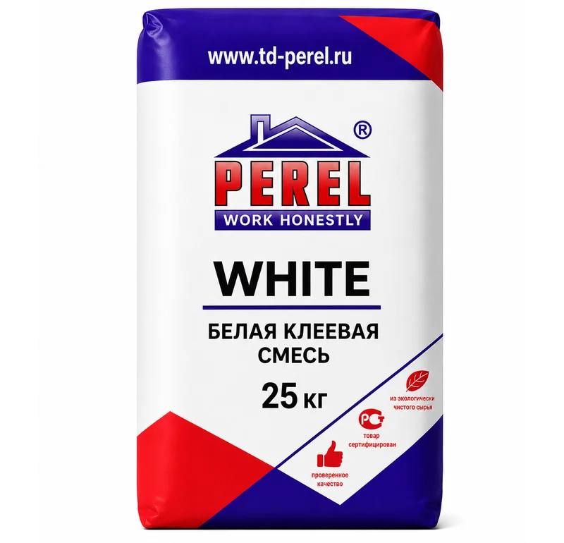 Клеевая смесь Perel White 0317