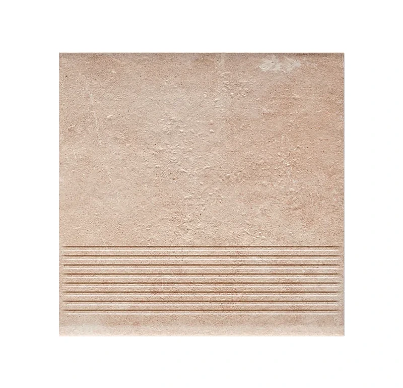 Клинкерная ступень с насечками Paradyz Scandiano Ochra, 300x300x8,5 мм