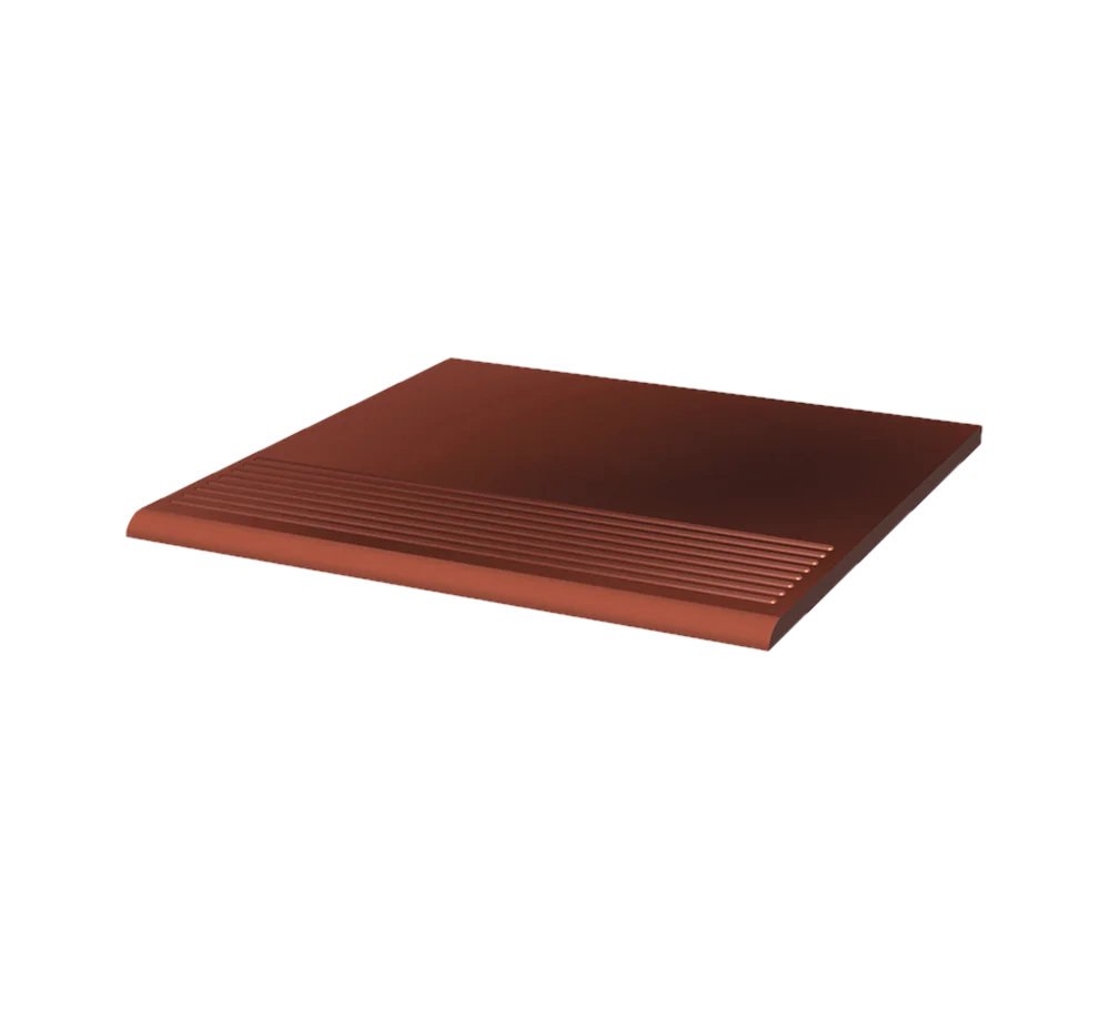 Клинкерная ступень с насечками Paradyz Cloud Rosa Duro, 300x300x8,5 мм