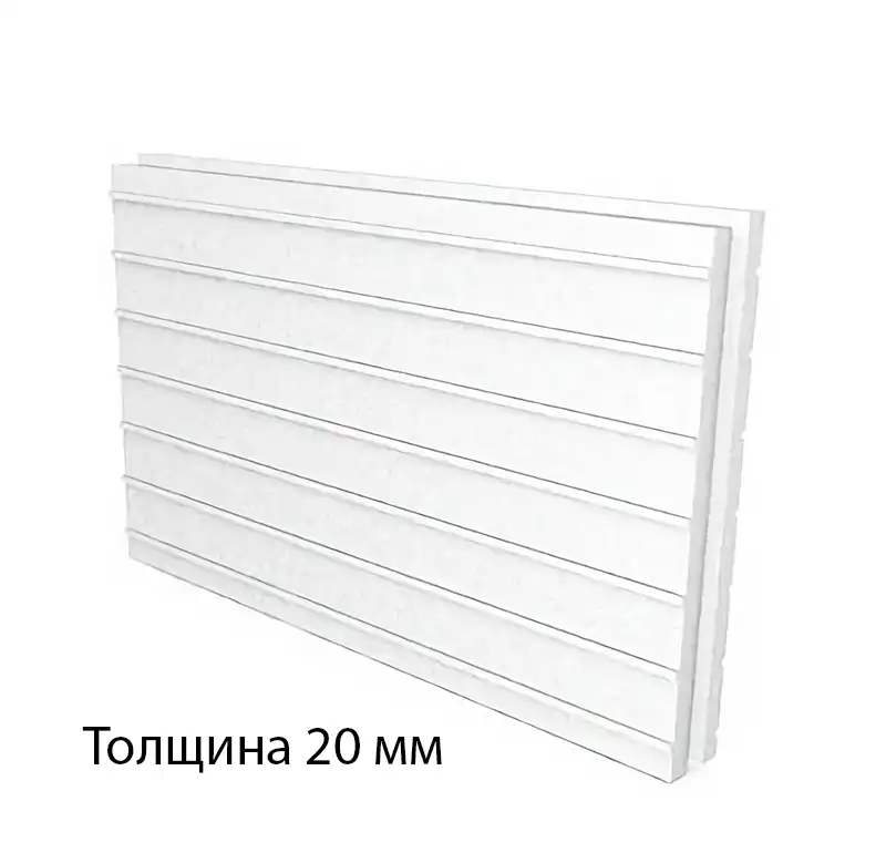 Панель утепленная с направляющими ФинТерм Эко 20 мм, 1000x540x20 мм