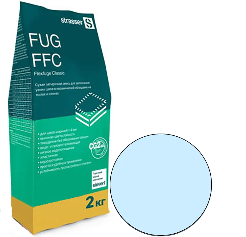 FUG FFC 07 Quick-mix Сухая затирочная смесь для узких швов 1-6 мм, голубой