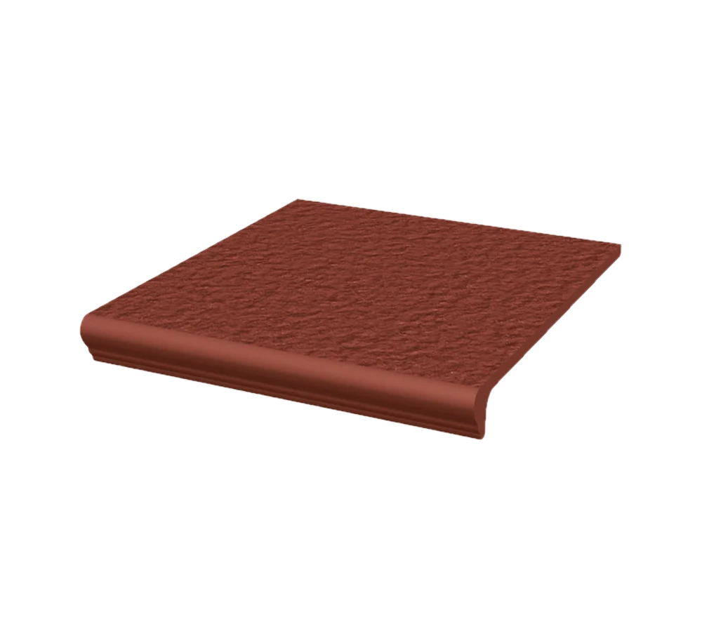Клинкерная ступень с капиносом Paradyz Natural Rosa Duro, 300x330x11 мм
