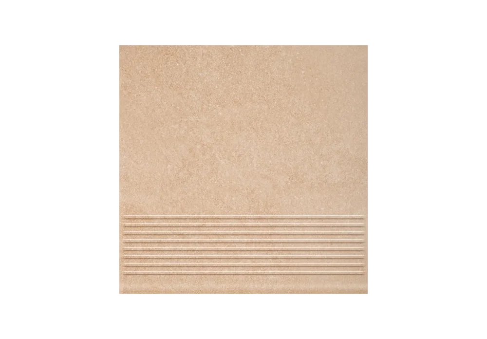 Клинкерная ступень с насечками Paradyz Mattone Sabbia Beige, 300x300x8,5 мм