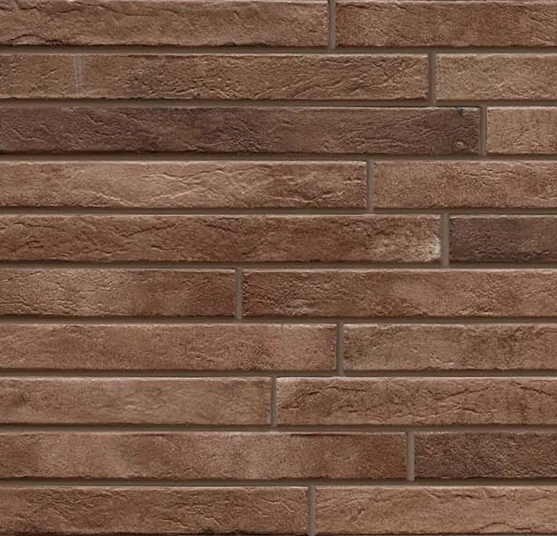 Ригельная плитка под кирпич Rondine Nolita Brown, 450x48x9,5 мм