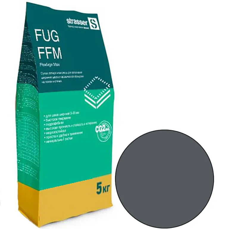 FUG FFM 02 Quick-mix Сухая затирочная смесь для широких швов 3-20 мм, антрацит