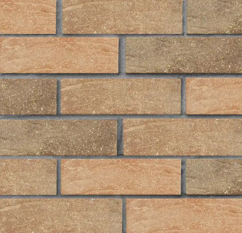 Кирпич керамический ЛСР красный флэш с пепельной посыпкой рустик, 250x120x65 мм