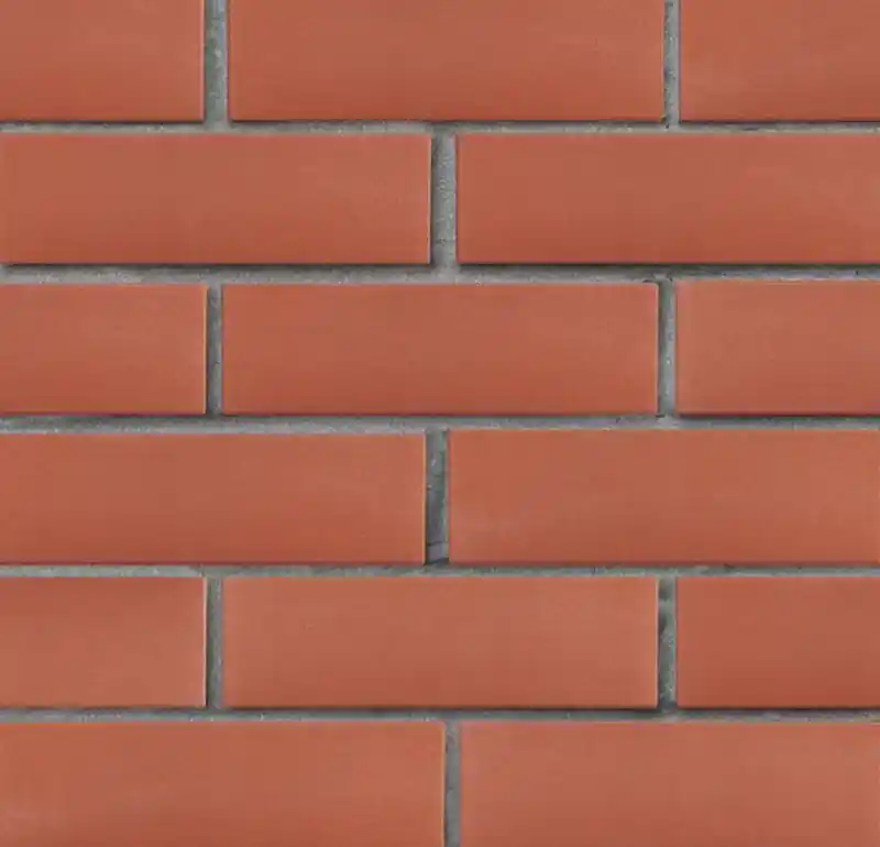 Кирпич клинкерный ЛСР красный Лондон гладкий, 250x85x65 мм