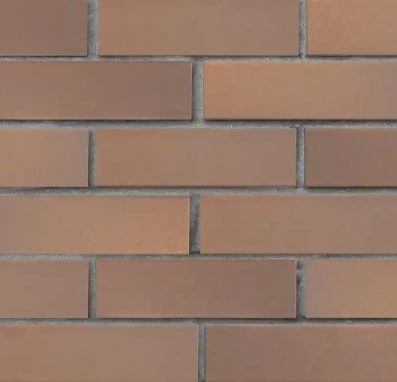 Кирпич клинкерный ЛСР светло-коричневый флэш Прага гладкий, 250x85x65 мм