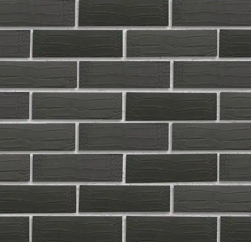 Кирпич клинкерный Roben Kroko schwarz-nuanciert, 240x115x71 мм
