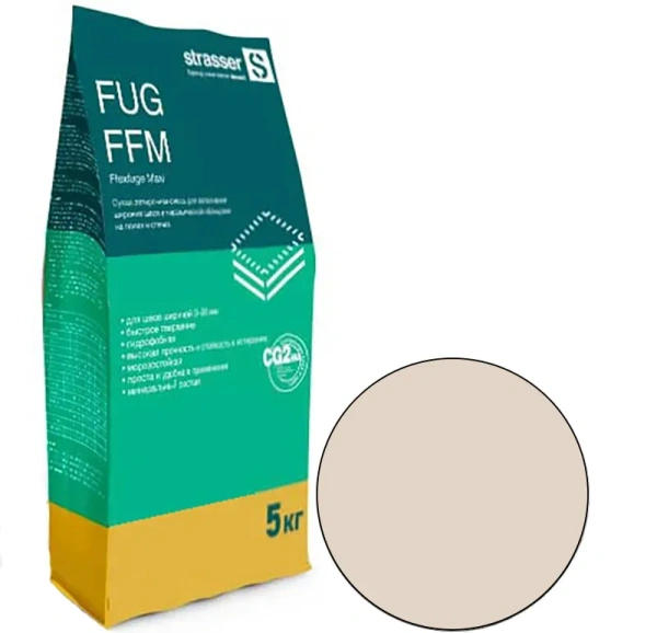 FUG FFM 30 Quick-mix Сухая затирочная смесь для широких швов 3-20 мм, серо-бежевый