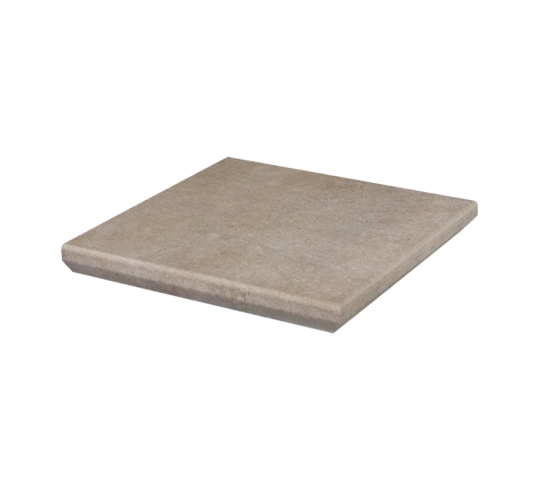 Угловая клинкерная ступень с капиносом Paradyz Viano Beige, 330x330x11 мм