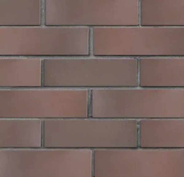 Кирпич клинкерный ЛСР тёмно-терракотовый флэш Брюгге гладкий, 250x85x65 мм