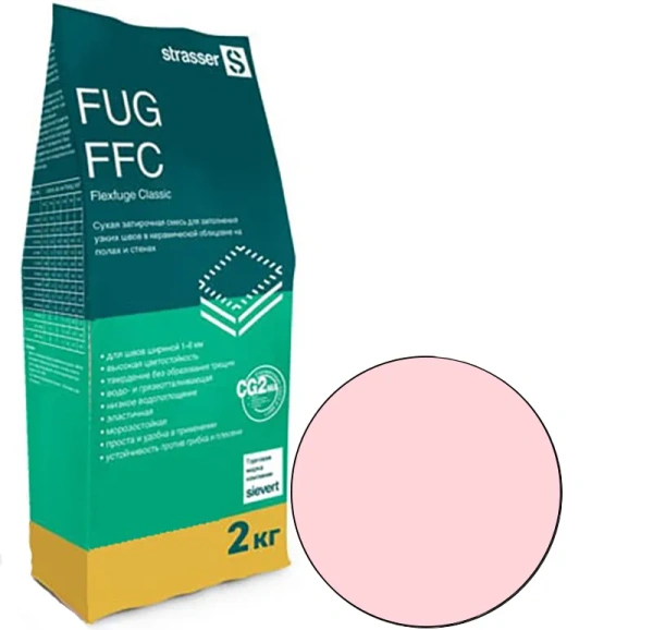 FUG FFC 20 Quick-mix Сухая затирочная смесь для узких швов 1-6 мм, розовый
