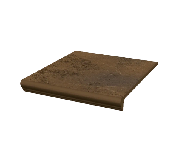 Клинкерная ступень с капиносом Paradyz Semir Beige, 300x330x11 мм