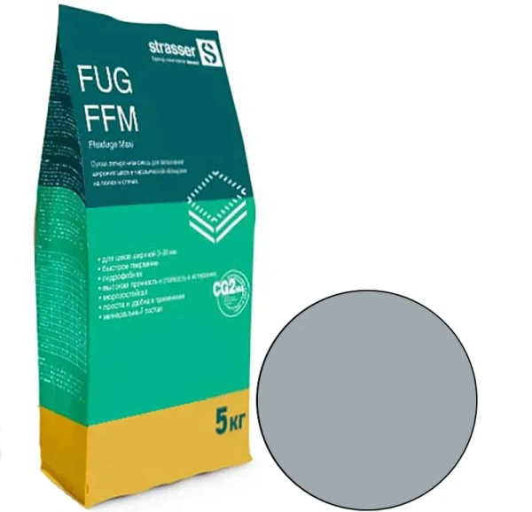FUG FFM 03 Quick-mix Сухая затирочная смесь для широких швов 3-20 мм, серый