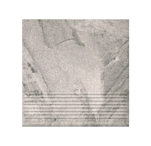 Клинкерная ступень с насечками Paradyz Mattone Pietra Grafit, 300x300x8,5 мм
