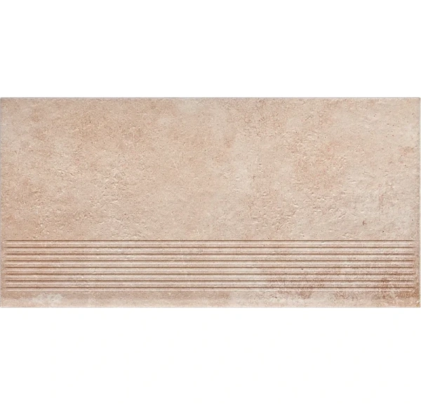 Клинкерная ступень с насечками Paradyz Scandiano Ochra, 600x300x8,5 мм