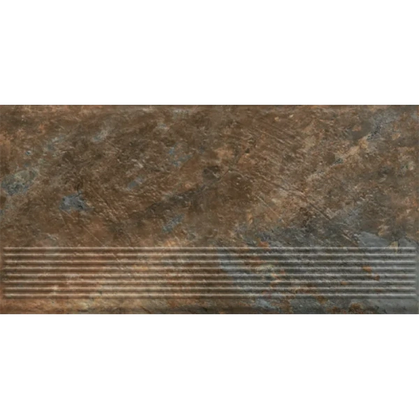 Клинкерная ступень с насечками Paradyz Ardis Rust, 600x300x8,5 мм