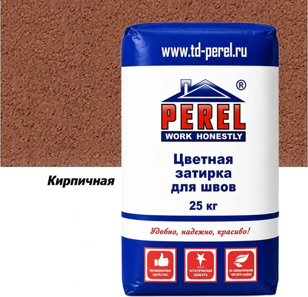 Затирка для швов Perel RL 0438 кирпичная, 25 кг