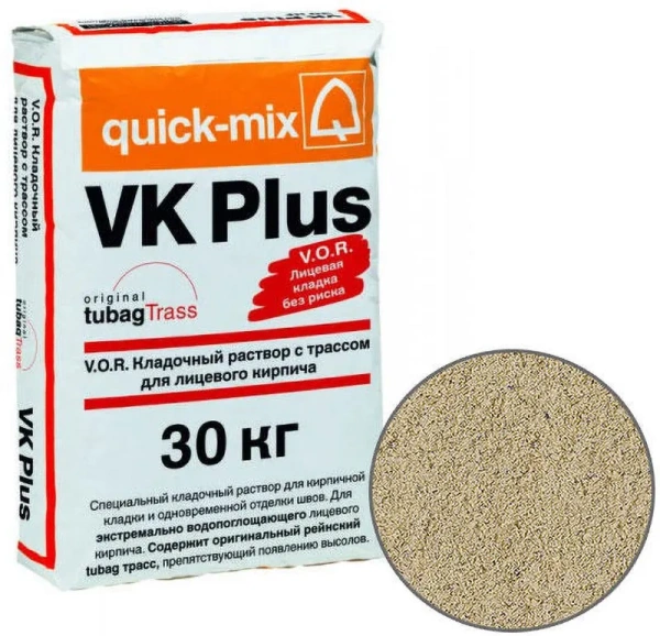 Цветной кладочный раствор VK Plus.B Quick-mix светло-бежевый