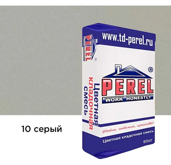 Цветной кладочный раствор Perel NL 0110 серый, 50 кг