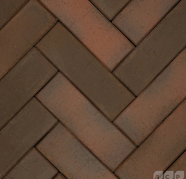 Клинкерная брусчатка ЛСР Глазго Лонг, 250x80x50 мм