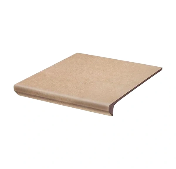 Клинкерная ступень с капиносом Paradyz Mattone Sabbia Beige, 300x330x11 мм