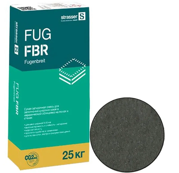 FUG FBR an Quick-mix Сухая затирочная смесь для заполнения широких швов (5-30 мм), антрацит