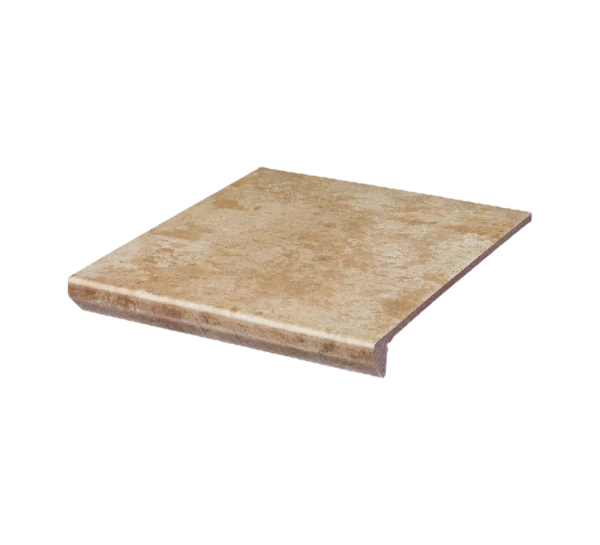 Клинкерная ступень с капиносом Paradyz Ilario Beige, 300x330x11 мм