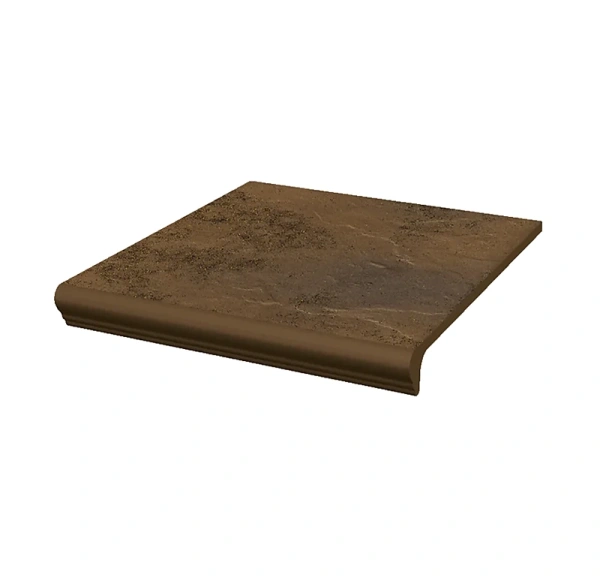 Клинкерная ступень с капиносом Paradyz Semir Beige, 300x330x11 мм