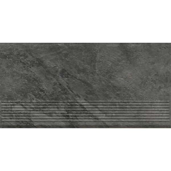 Клинкерная ступень с насечками Paradyz Ardis Dark, 600x300x8,5 мм