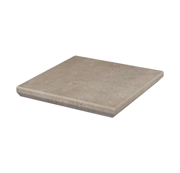 Угловая клинкерная ступень с капиносом Paradyz Viano Beige, 330x330x11 мм