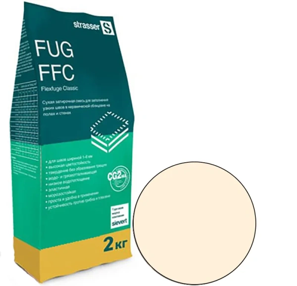 FUG FFC 15 Quick-mix Сухая затирочная смесь для узких швов 1-6 мм, абрикосовый